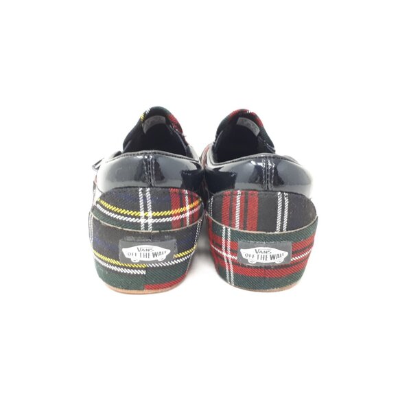 Vans Classic Slip On Platform Plaid Black Red Shoe Sneaker Mens 3.5 / Womens 5 - Picture 6 of 12
